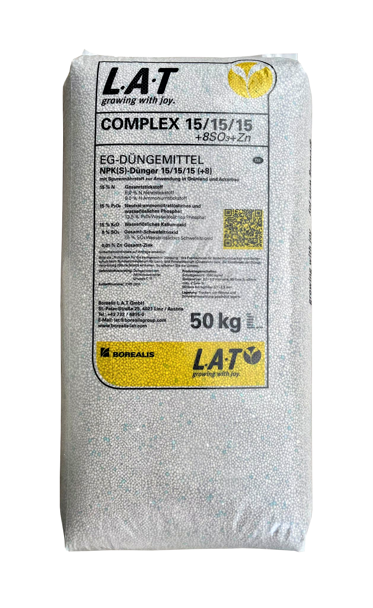 Complex 15-15-15+8SO₃+Zn Borealis 50 kg | MonAmi Agro Magazin Online