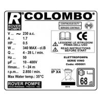 Filtru de vin Rover COLOMBO 12, 12 placi 20x20 cm, 350-500 l/h