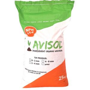 Ingrasamant organic - AVISOL - 25 kg (2-4 mm si 4-8mm)